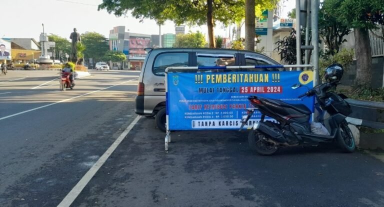Tarif Parkir Sepeda Motor di Salatiga Naik 100 % per 25 April