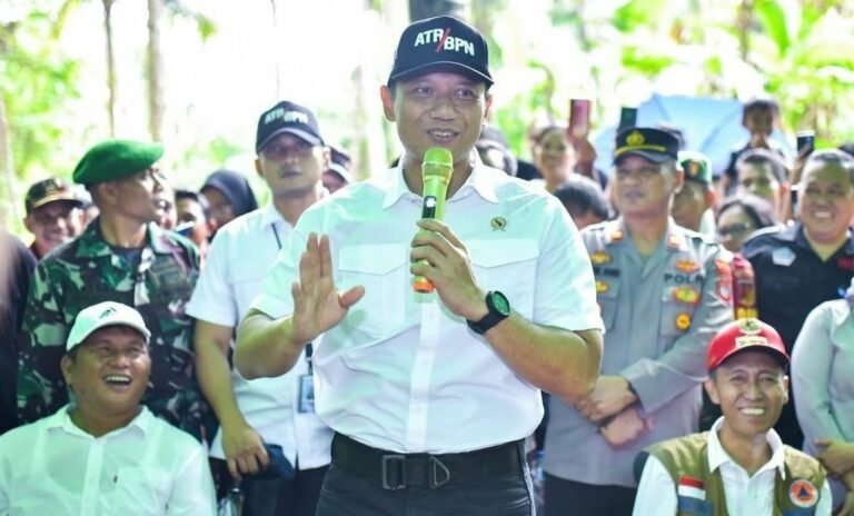 10 Hektar Lahan Relokasi Bencana Erupsi Gunung Ruang, Menteri AHY Pastikan Clear