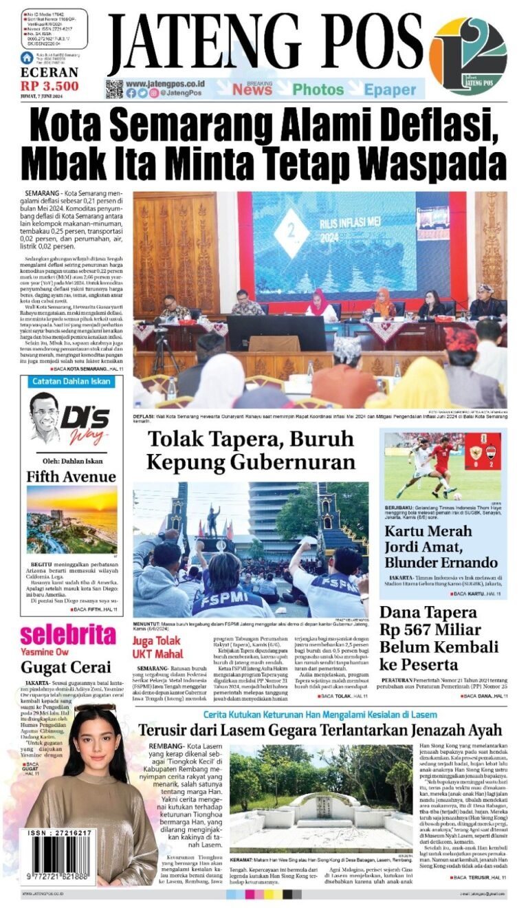 E-Paper Koran Jateng Pos, Jumat 07 Juni 2024