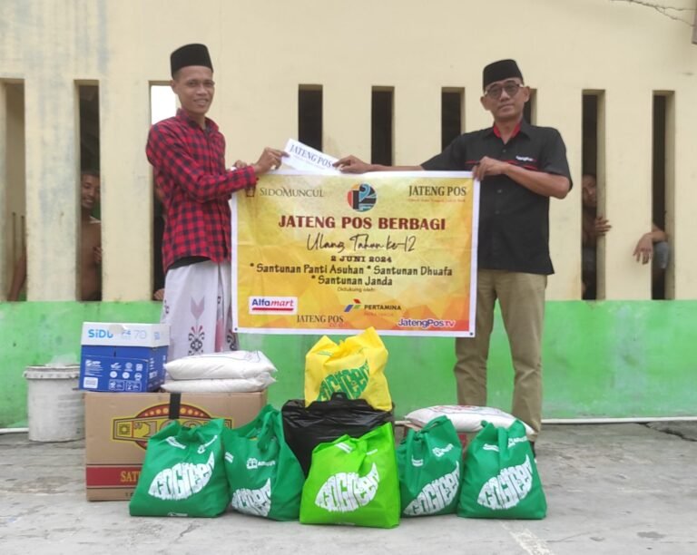 Kerjasama Sido Muncul, Pertamina, dan Alfamart, Jateng Pos Salurkan Donasi Panti Asuhan