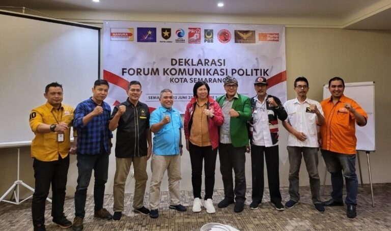 9 Parpol Non Parlemen Deklarasikan Forum Komunikasi Politik Kota Semarang