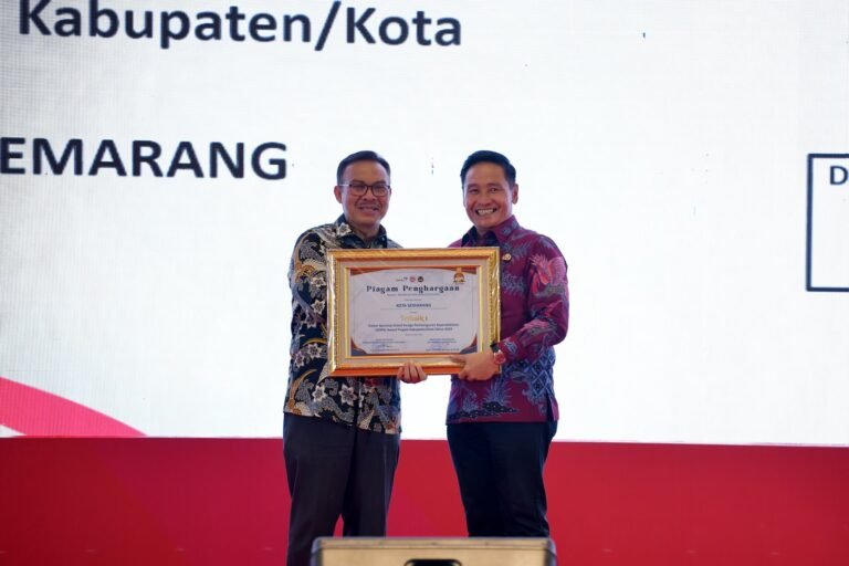 Kota Semarang Terbaik Peringkat 1 GDPK Award 2024