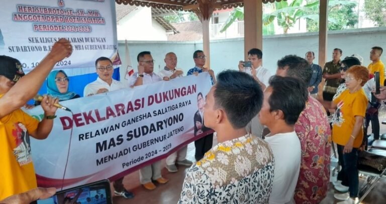 Relawan Ganesha Salatiga Raya Dukung Mas Dar di Pilgub Jateng