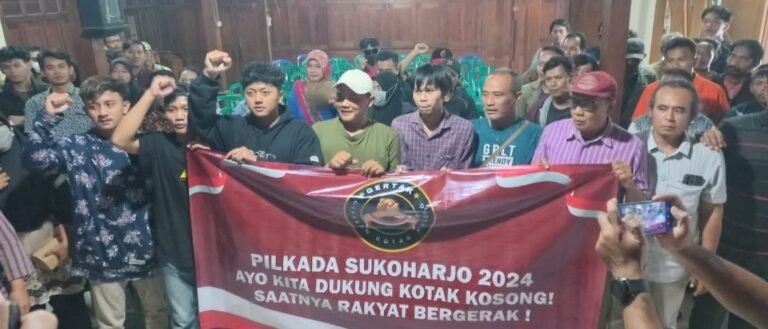 Kecewa Demokrasi Sukoharjo, Warga Tawangsari  Deklarasi Dukung Kotak Kosong