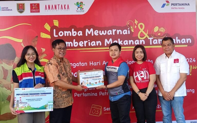 Tekan Stunting, Pertamina Bantu Makanan Tambahan Anak di Semarang