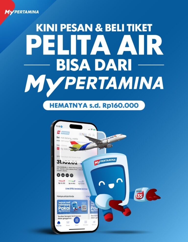 Bagi Pelanggan MyPertamina, Pelita Air Beri Diskon Rp 160.000