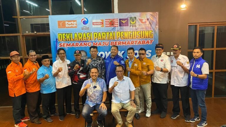 Tujuh Partai Non Parlemen Deklarasi Dukung Yoyok – Joss, Daftar ke KPU Tanggal 28 Agustus