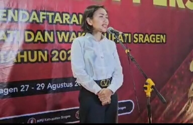 Tidak Hanya Dico, Wina Juga Ditolak KPU Sragen Saat Daftar Calon Bupati 
