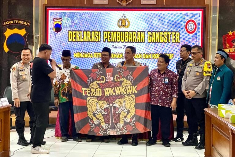 19 Ketua Gengster Kreak Semarang Nyatakan Sikap Bubarkan Diri