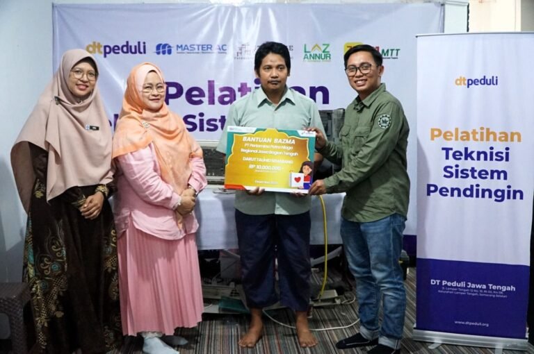 Dukung Pelatihan Teknisi, Bazma Pertamina dan SP Persada IV Berikan Zakat ke DT Peduli Jawa Tengah