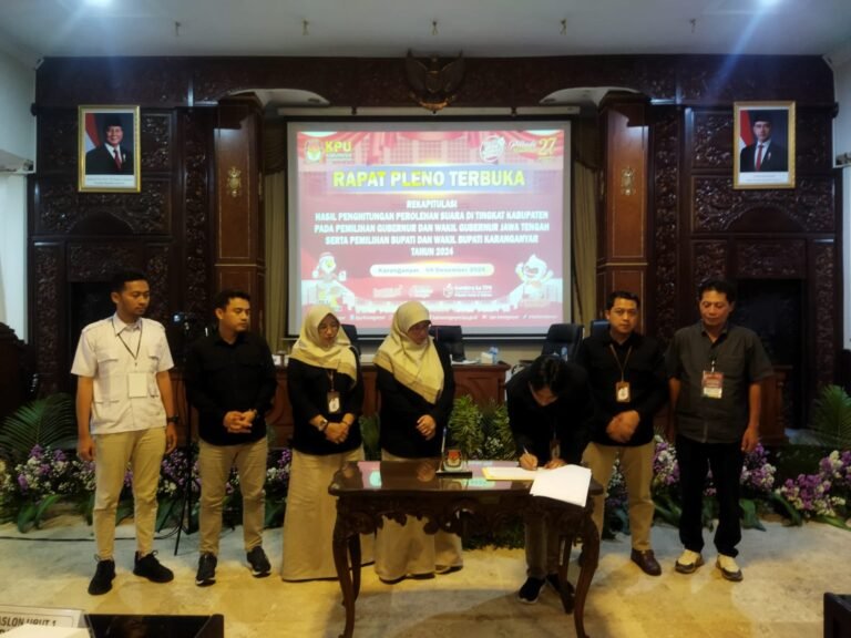 Resmi, Rober-Adhe Unggul Pilkada Karanganyar di 17 Kecamatan
