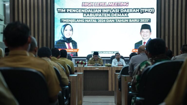 Antisipasi Inflasi Jelang Natal 2024 dan Tahun Baru 2025, Pemkab Demak Gelar Rakor