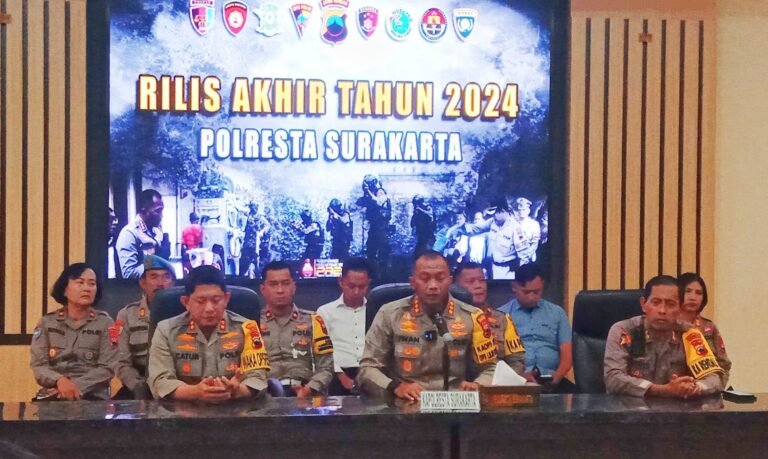Polresta Surakarta Catat 19 Jenis Gangguan Kamtibmas, Tertinggi Kasus Curanmor