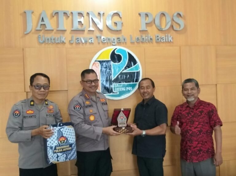 Kunjungi Jateng Pos, Bidhumas Polda Jateng Tingkatkan Kerjasama Profesional