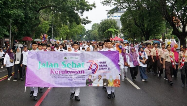 5000 Warga Lintas Agama Ikuti Jalan Sehat HAB Kemenag RI di CFD Solo