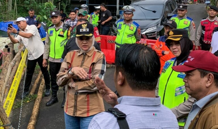 Wawali Tinjau Jembatan Ambrol, Intruksikan Segera Dibangun