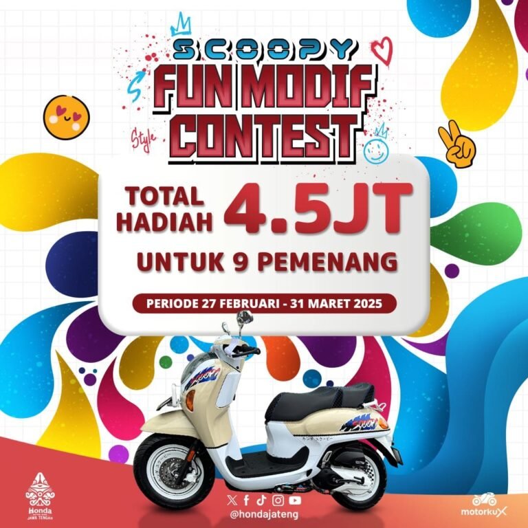 Scoopy Fun Modif Contest Digelar, Saatnya Modificator Scoopy Indonesia Unjuk Gigi
