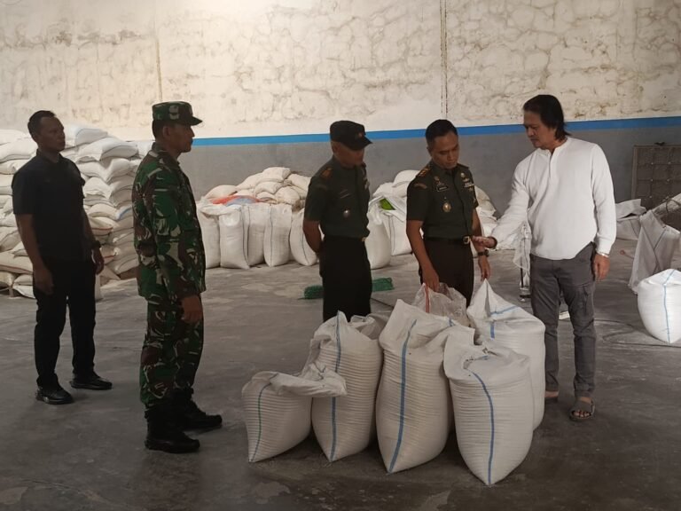 Pastikan Ketersediaan Gabah, Dandim Cek Penggilingan Gabah Mitra Bulog