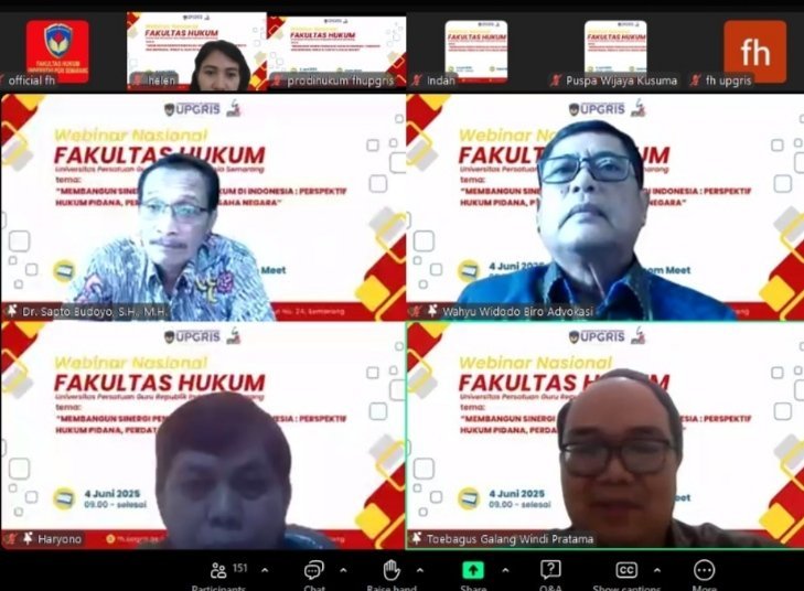 UPGRIS Jawab Tantangan Penegakan Hukum yang Kompleks, Begini  Solusinya 