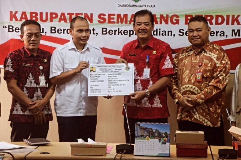 6.031 Meter Persegi Tanah Pemkab Semarang Dibayar UGR Tol Bawen-Ambarawa Rp 9,8 Miliar