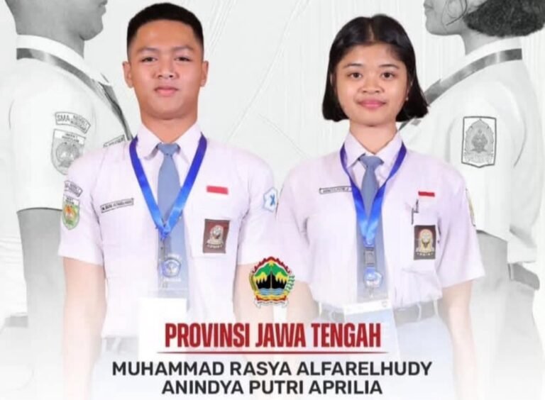 Muhammad Rasya dan Anindya Putri, Wakili Jateng ke Paskibraka Nasional 2025