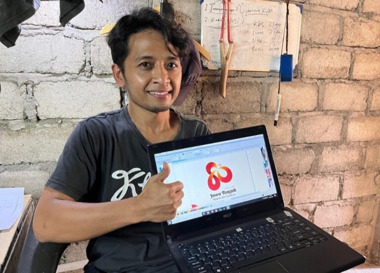 Berbekal Laptop Bekas Rp 800 ribu, Warga Klaten Menangkan Logo Hari Jadi Jateng ke-80 