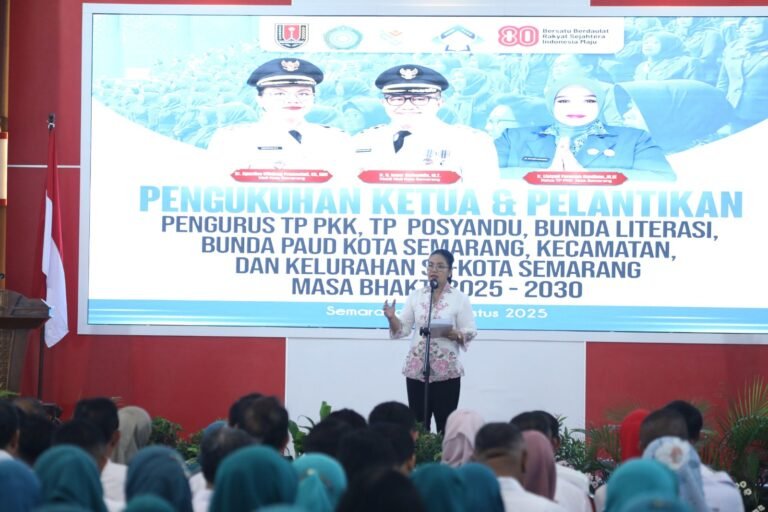 Bunda PAUD Kota Semarang Dilantik, Agustina; PAUD Adalah Gerbang Emas Menuju 2045