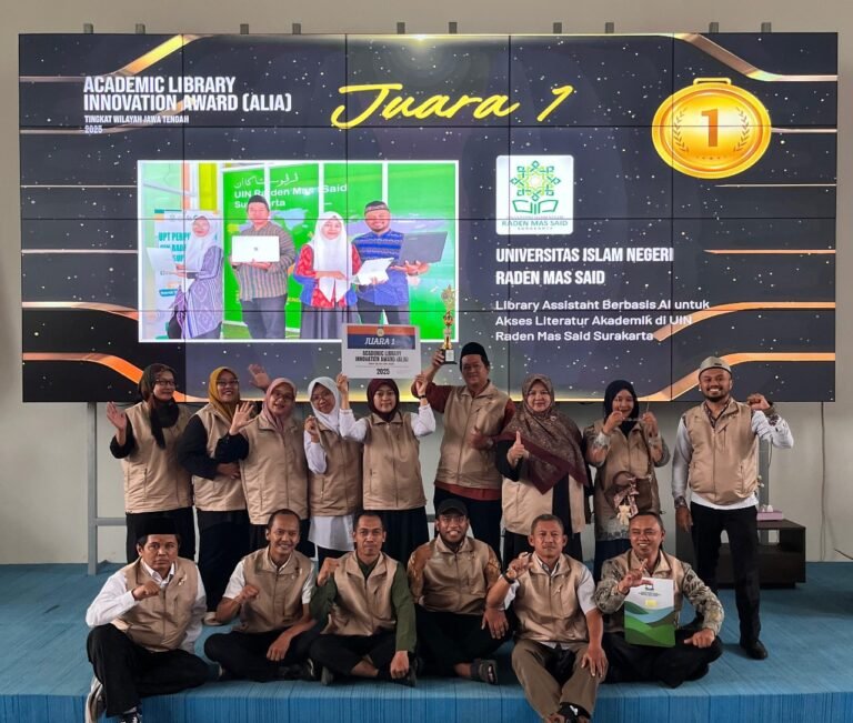 UIN Surakarta Raih Juara 1 Inovasi Perpustakaan se-Jawa Tengah