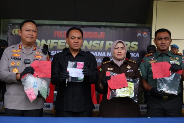 Polres Sukoharjo Ungkap 18 Kasus Narkoba , Puluhan Kilogram Barang Bukti Diamankan
