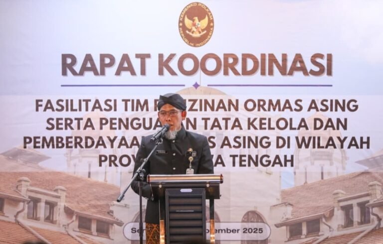 Sekda Minta 21 Ormas Asing Sumbangkan Kontribusi untuk Pembangunan Jawa Tengah