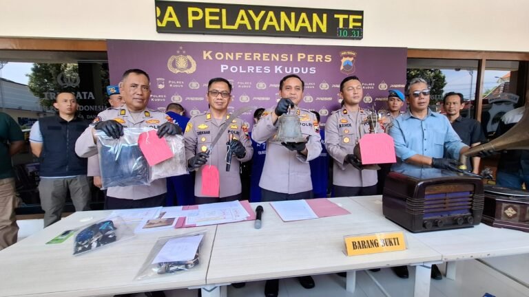 Polres Kudus Ungkap Pencurian Barang Antik Senilai Rp 800 Juta