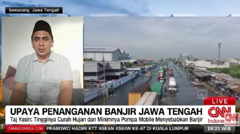 Tangani Banjir, Wagub Taj Yasin: Percepat Tanggul Laut dan Perbaiki Kawasan Atas 