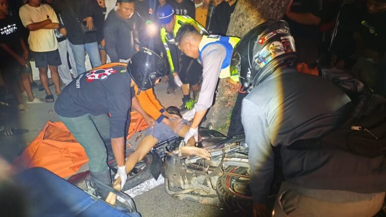 Dua Remaja Tabrak Pohon, Satu Orang Meninggal