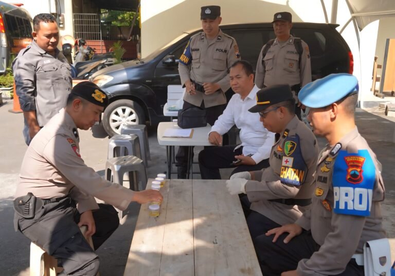 Gelar Operasi Gaktibplin, Personel Polrestabes Semarang Bebas Narkoba