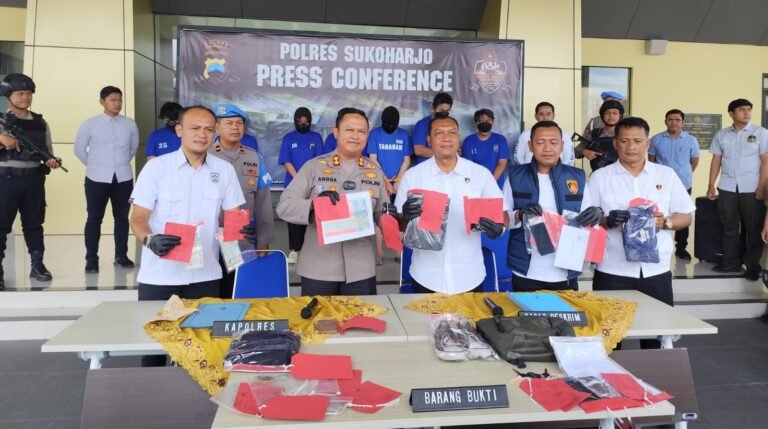 Tujuh Pelaku Pencurian di Sukoharjo Diringkus