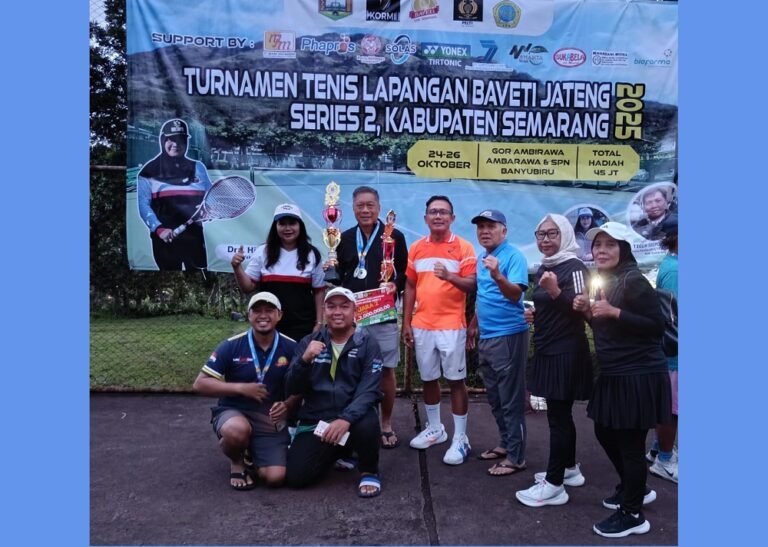 BAVETI Kabupaten Semarang Sukses Gelar Sirkuit Tenis Lapangan BAVETI 2025 Seri Kedua