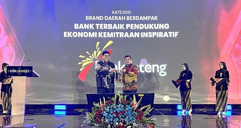 Bank Jateng Raih Penghargaan Bank Terbaik Pendukung Ekonomi Kemitraan Inspiratif di Cita Loka Fest 2025