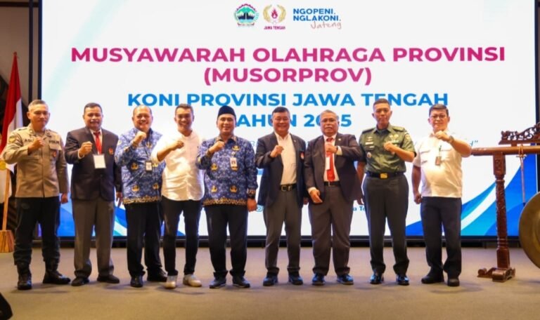 Wagub Jateng Berharap KONI Hasil Musorprov 2025 Perkuat Pondasi Olahraga di Jateng