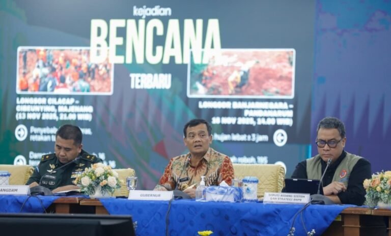 Gubernur Ahmad Luthfi: Relokasi Banjarnegara Disiapkan, 400-an Pengungsi Ditangani