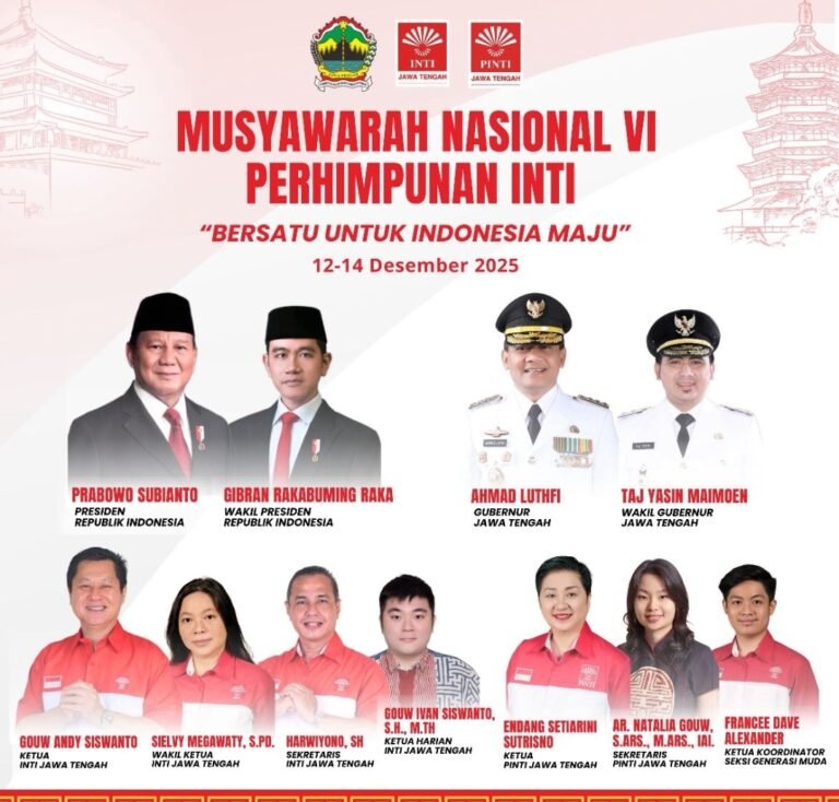 Angkat Tema “Bersatu Untuk Indonesia Maju”, Perhimpunan INTI Gelar MUNAS VI di Jakarta