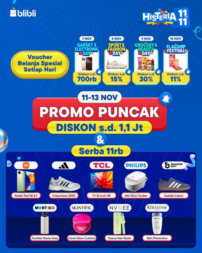Promo 11.11 Blibli Histeria