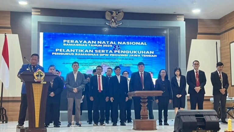 Pelantikan Pengurus DPW BAMAGNAS Jawa Tengah dan Perayaan Natal Tahun 2025 