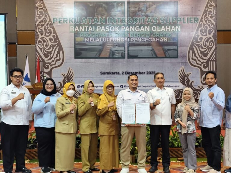 Jamin Keamanan MBG, BPOM Ajak SPPG dan Supplier Teken Komitmen Integritas