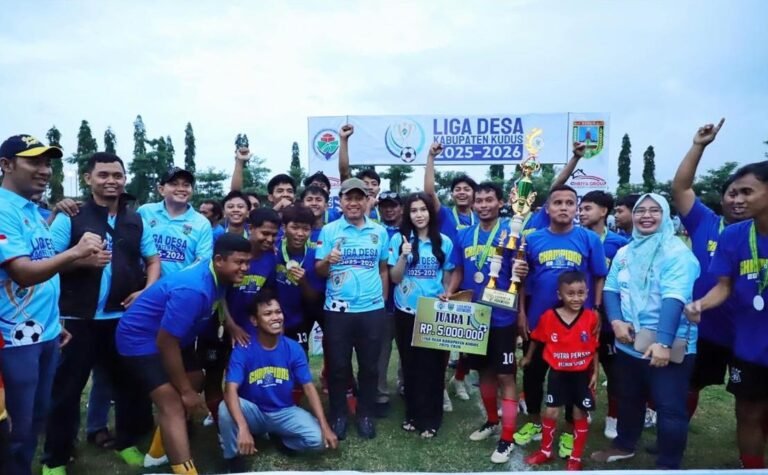 Desa Kalirejo Juara Final Liga Desa Kudus 2025/2026 , Usai Sikat Jati Wetan 2-0