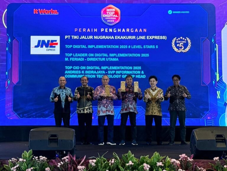 JNE Borong Tiga Penghargaan di TOP Digital Awards 2025