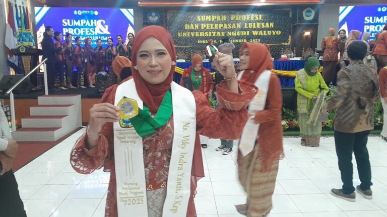 Cerita Viky Indra Yanti Lulusan Profesi Ners UNW Ungaran Asal Bumi IKN: Tak Ingin Kompetensi Putra Daerah Kalah Daerah Lain