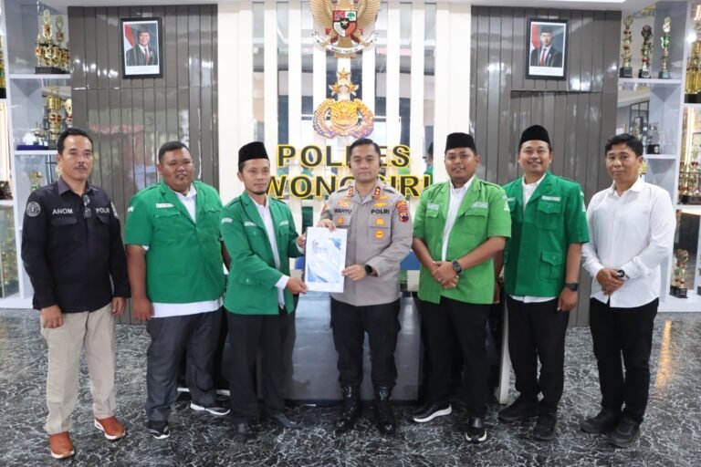 Sinergi Jaga Kamtibmas, Kapolres Wonogiri Jalin Silaturahmi GP Ansor