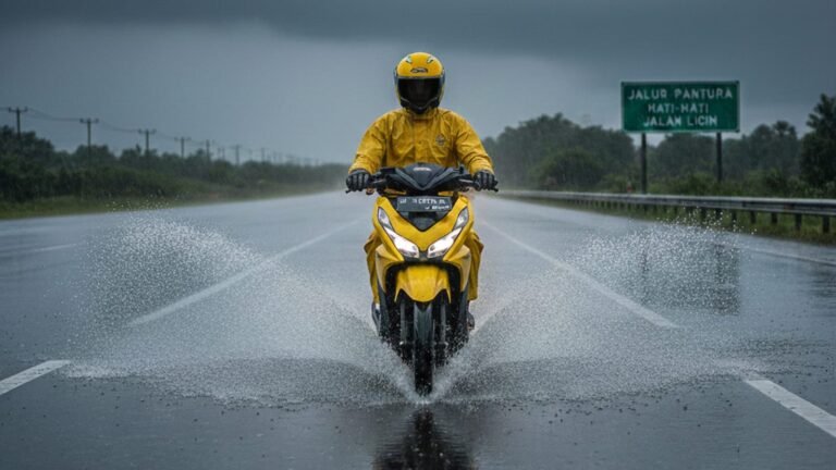 Waspada Aquaplaning di Jalur Pantura, Mengerem Mendadak Saat Hujan Bisa Jadi Fatal