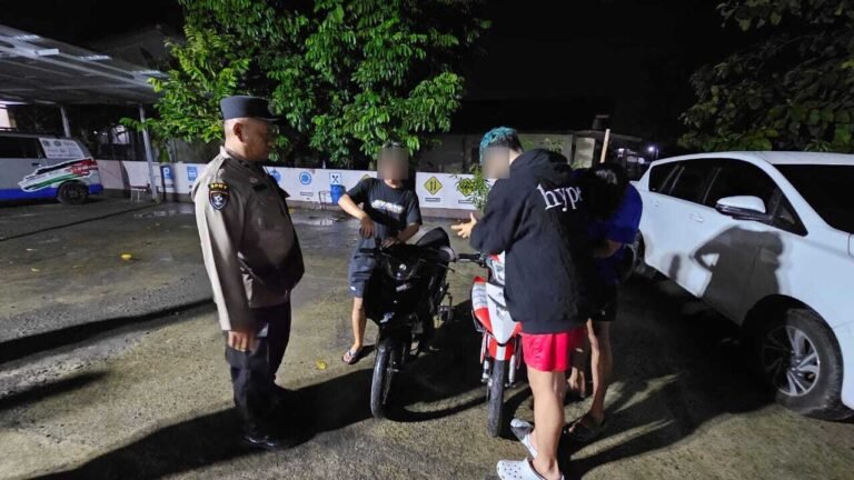 Polsek Gatak Bubarkan Tes Motor Drag Resahkan Warga