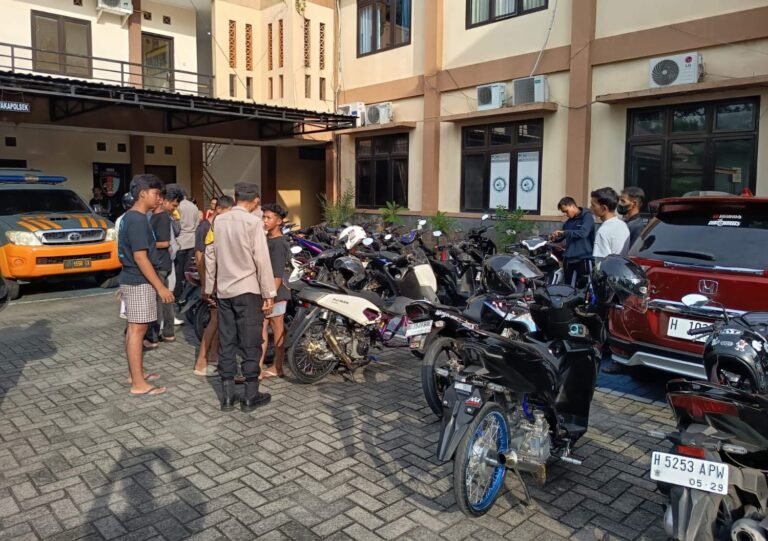 Balap Liar di Madukoro dan Jenderal Sudirman, Polisi Sita 33 Motor